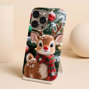 christmas reindeer themed premium printed phone case iphone & samsung (copy)