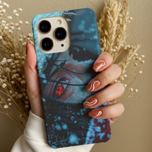 anime red eye minimalist premium printed phone case iphone & samsung