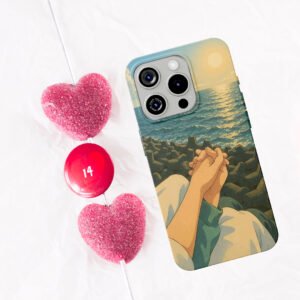 couple holding hands design valentine day special premium printed customize name phone case iphone & samsung (copy)