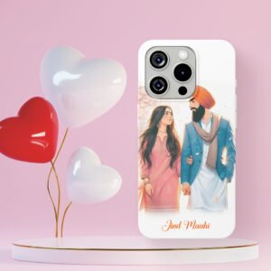 punjabi couple valentine day special premium printed customize name phone case iphone & samsung (copy)