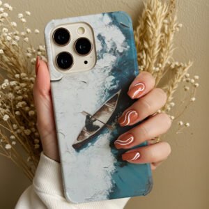 watercolor featuring a boat premium printed phone case iphone & samsung