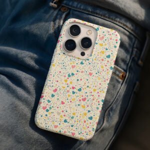 heart pattern premium printed phone case iphone & samsung