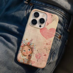 heart pattern premium printed phone case iphone & samsung