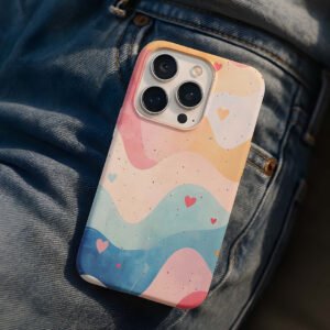 heart pattern premium printed phone case iphone & samsung