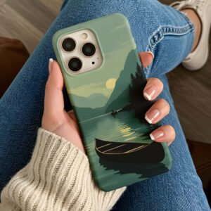 watercolor featuring a boat premium printed phone case iphone & samsung