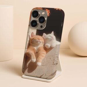 aesthetic cat ocean premium printed phone case iphone & samsung