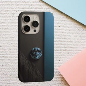 blue moon fantasy planet premium printed phone case iphone & samsung
