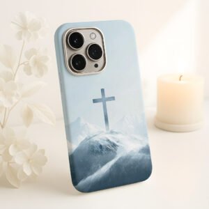 cross faith fear christian premium printed phone case iphone & samsung