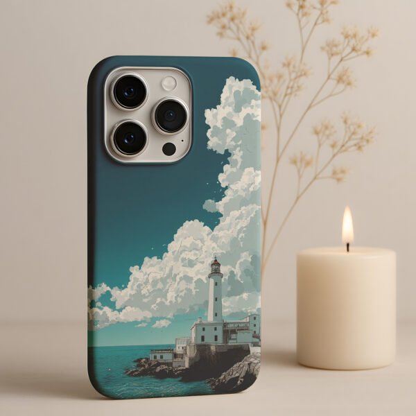 nautical coastal protector lighthouse premium printed phone case iphone & samsung