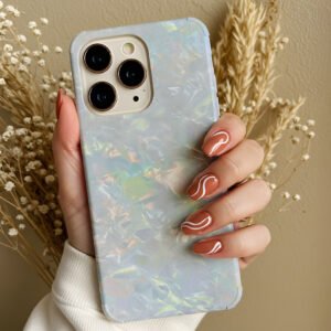 pearl shine square frame premium printed phone case iphone & samsung