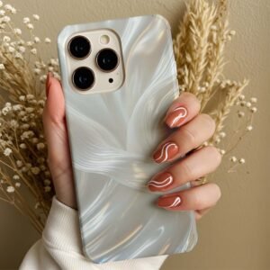 pearl shine square frame premium printed phone case iphone & samsung