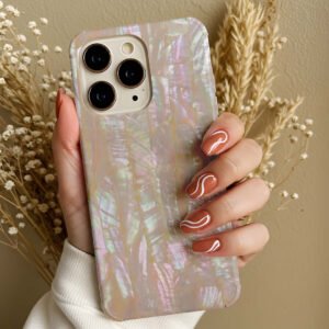 pearl shine square frame premium printed phone case iphone & samsung