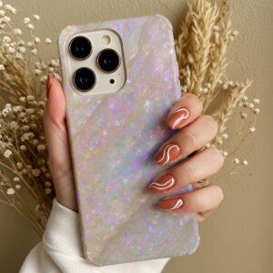 pearl shine square frame premium printed phone case iphone & samsung