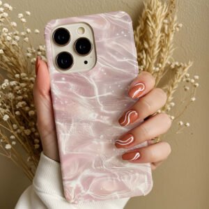 pearl shine square frame premium printed phone case iphone & samsung