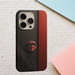 red moon fantasy planet premium printed phone case iphone & samsung