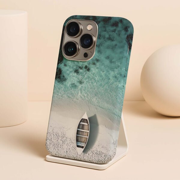 watercolor featuring a boat premium printed phone case iphone & samsung